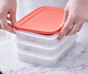 Tupperware Alaska Serisi 3 Katlı Derin Dondurucu Saklama Kabı