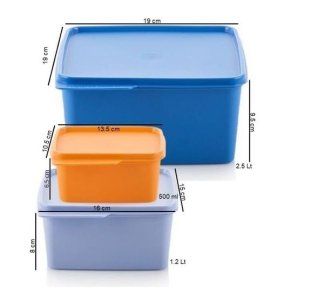 Tupperware Square Storage Container – Airtight, Leakproof, and Durable
