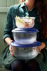 Tupperware Crystal Set of 3 Night Blue