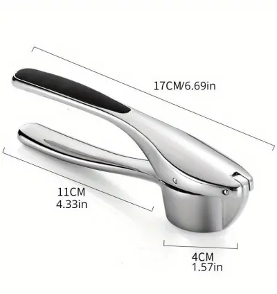 Easy Clean Steel Garlic Press