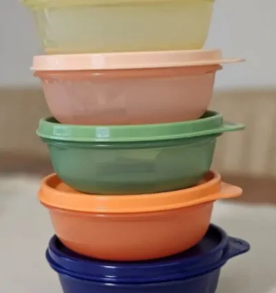 Tupperware Sugar 300 ml Refrigerator Storage and Serving Container Set of 5 5 Colors New