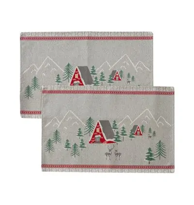 Baskılı Amerikan Servisi 2 li