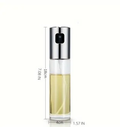 Sealed Glass Oil Sprayer - BPAS Free, Easy Pressure for Cooking & BBQ, Kitchen Essential with Built-in Nozzle