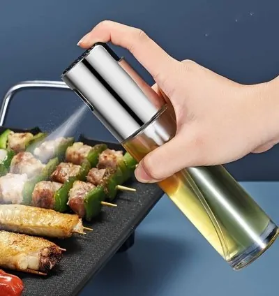 Sealed Glass Oil Sprayer - BPAS Free, Easy Pressure for Cooking & BBQ, Kitchen Essential with Built-in Nozzle