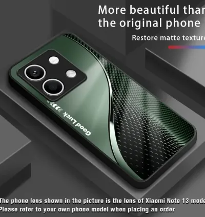 Xiaomi Redmi Serisi Uyumlu Mat Siyah Gradyan Cam Telefon Kılıfı – Şık & Koruyucu Tasarım