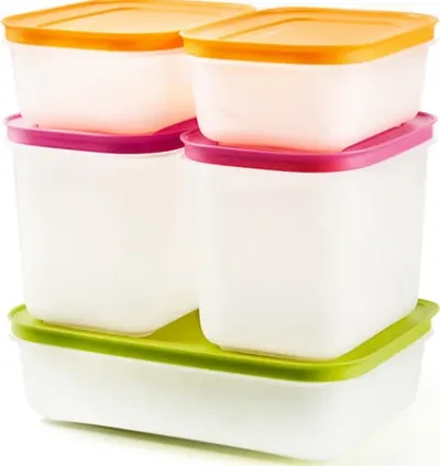 Tupperware Alaska 5-pack Deep Freezer and Refrigerator Storage Container