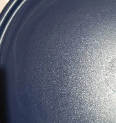 Tupperware Miracle Sugar 2-Piece Refrigerator Storage Container – Navy Blue Lid, Transparent Body