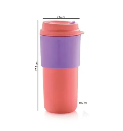 Tupperware Çay Kahve Taşıma Bardağı 490 ml - Ergonomik Tasarım, Sıcak ve Soğuk İçecekler İçin İdeal