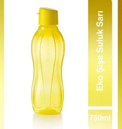 Tupperware Eco Bottle 750 ml Yellow – BPA-Free, Ergonomic and Stylish Water Bottle