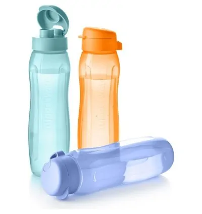 Tupperware Eco Bottle 3-Piece Set – 750 ml – Practical, Healthy, and Stylish Water Bottles