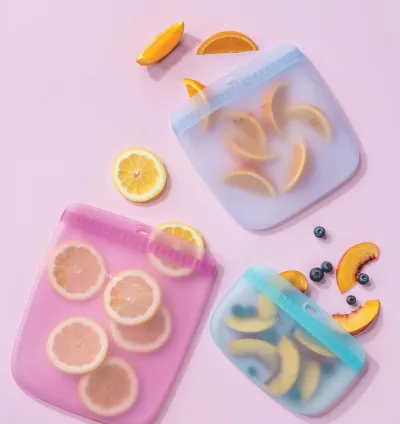 Tupperware Slim Silicone Food Storage Bag 3-Piece Set – Reusable, Leakproof & Versatile
