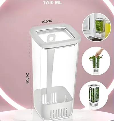 Buzdolabı İçin Yeşillik Saklama Kabı 1700 ml
