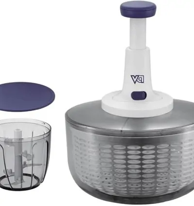 Vip Ahmet Chef Rondo 900 ml & Salad Spinner 6 L Set - Multi-Functional Kitchen Helper
