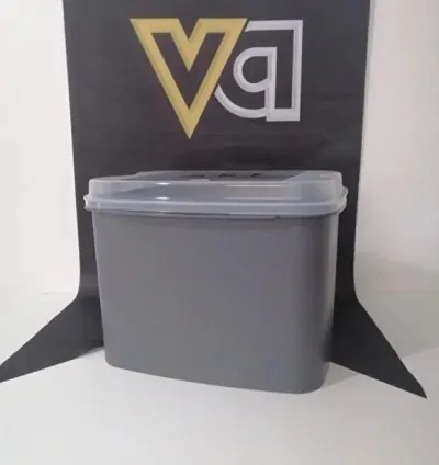 Vip Ahmet Masal Flour and Legume Storage Container 10 L - Grey