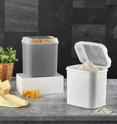 Vip Ahmet Masal Flour and Legume Storage Container 4.5 L - White